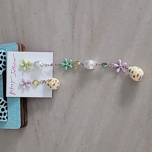 Colorful Floral Drop Earrings